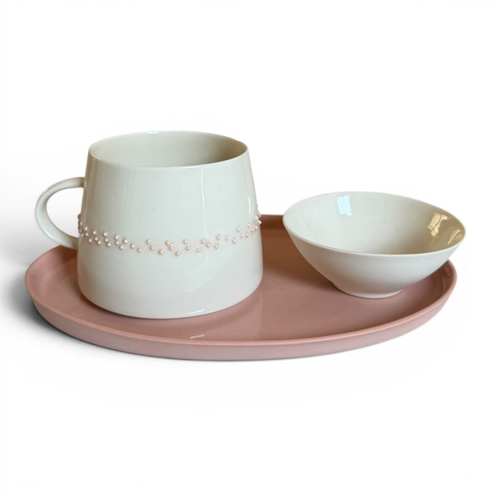 Glamor Polka Set pembe